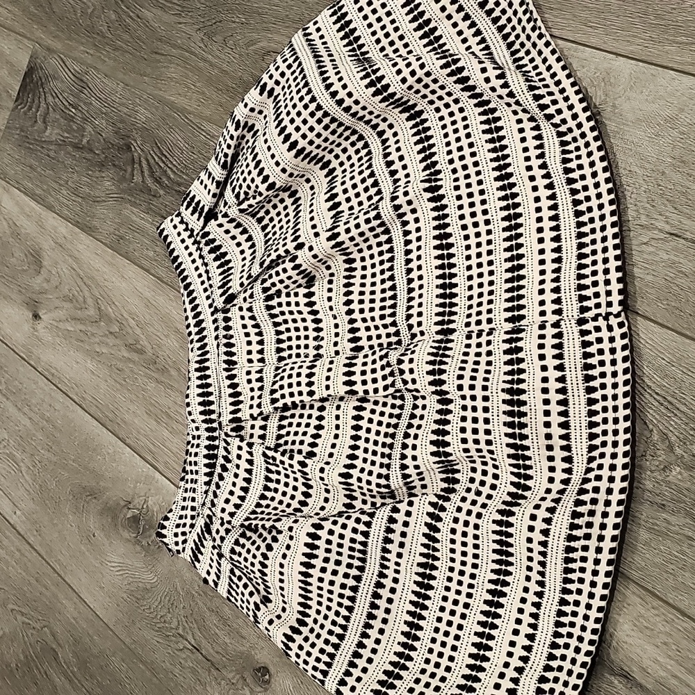 Black and white skirt